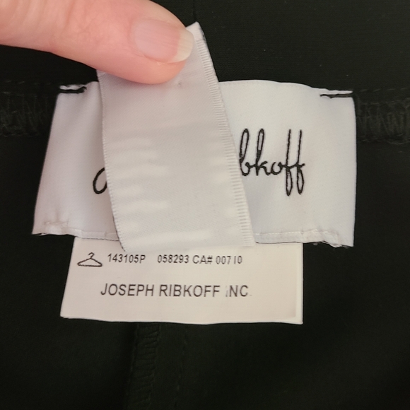 Joseph Ribkoff Classic Pull On Pants With Slit Back Hemline in Black Sz 4 - Picture 7 of 10